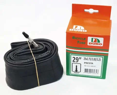 Duro Bicycle Inner Tube 29 x 2.75 - 3.25 Presta (French) Valve 48mm (#7097)