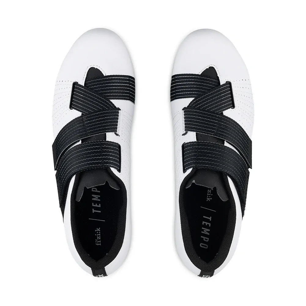 Fizik Tempo Powerstrap R5 Road Cycling Shoes [Colour: White/Black] [Size: 41]