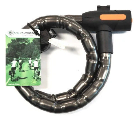 Tour Series Bicycle Lock - Heavy Duty Armor 25 x 1500mm, w/Keys