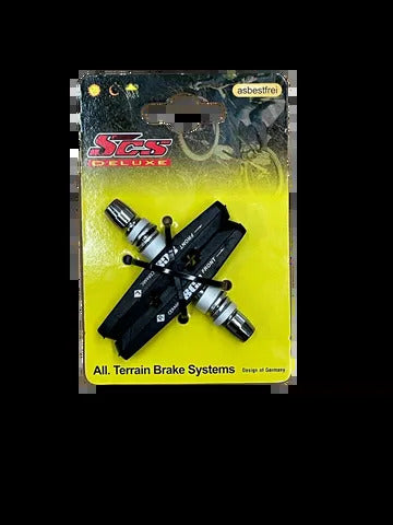 SCS Deluxe V Brake Pads Rubber Compound w Ceramic Fibre [Size: 70mm] (Sold in Pairs)