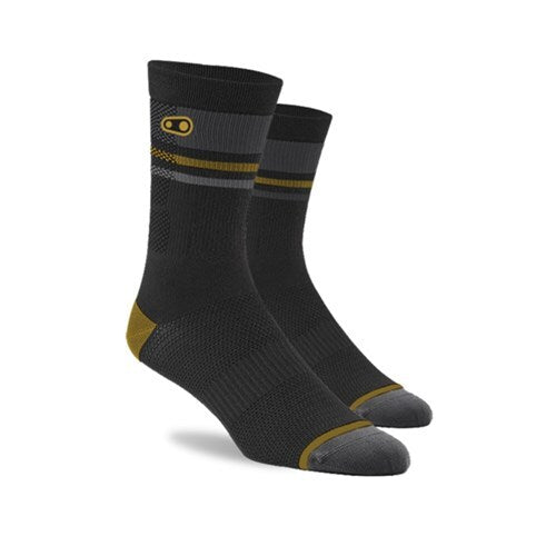Crankbrothers Icon MTB Socks [Colour: Black/Gold] [Size: L/XL]