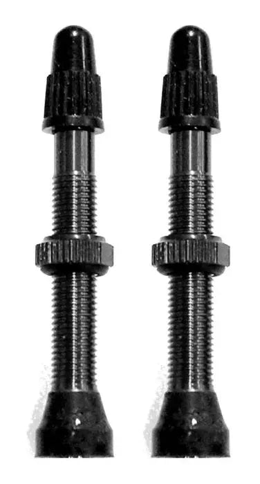 Bikelane Alloy Tubeless Valves 44mm Black Pair