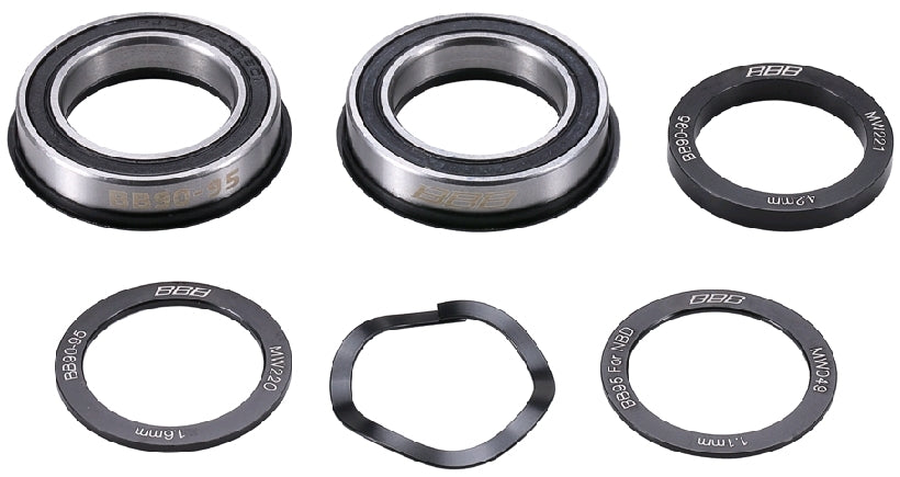 BBB BottomBear BBO-26 Bottom Bracket Bearing BB90/95 For 24mm Spindle