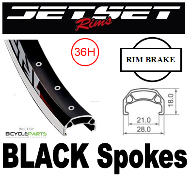 Jetset Alloy Front Wheel - 26" QR 100mm Sealed Novatec Hub - Black
