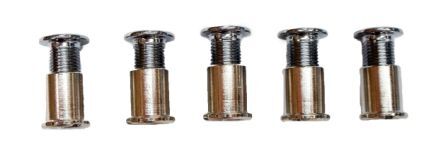 Bikelane Chain Ring Bolt Suit Triple Chainwheel M8-0.75 x 12L - Chrome Plated