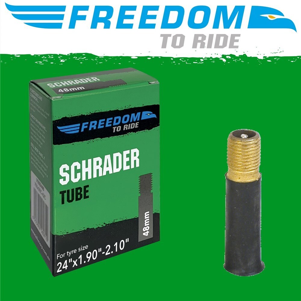 Freedom To Ride Bicycle Inner 48mm Schrader Tube 24" x 1.90"-2.10"