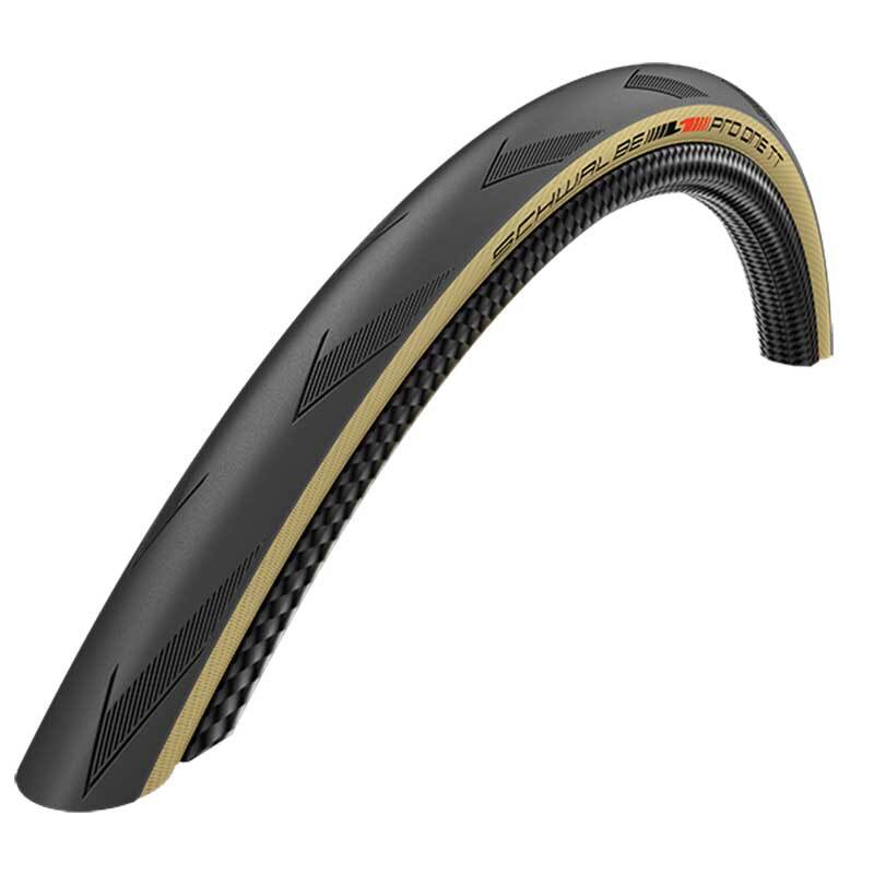 Schwalbe Pro ONE TT Tubeless Tyre ADDIX Race Compound | Souplesse [Colour: Skinwall] [Width: 28mm]