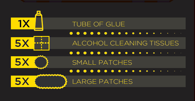 Pirelli Smartube Patch Kit - 10 Patches + Glue