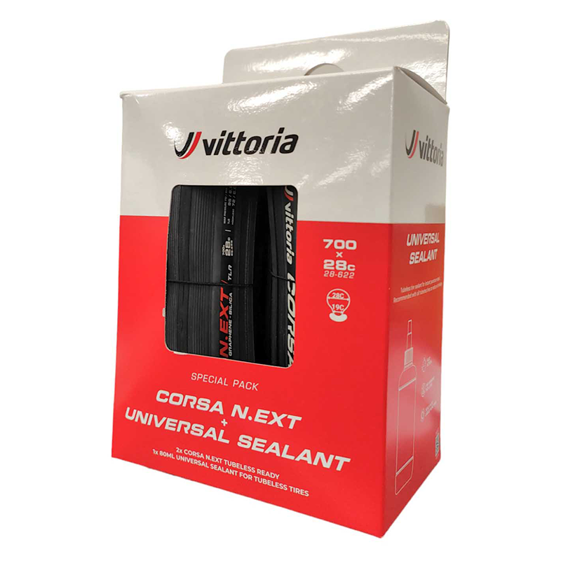 Vittoria Corsa N.EXT TLR G2 Twin Pack w 80ml Sealant