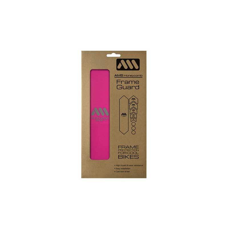 AMS Honeycomb Frame Guards - Magenta/Silver