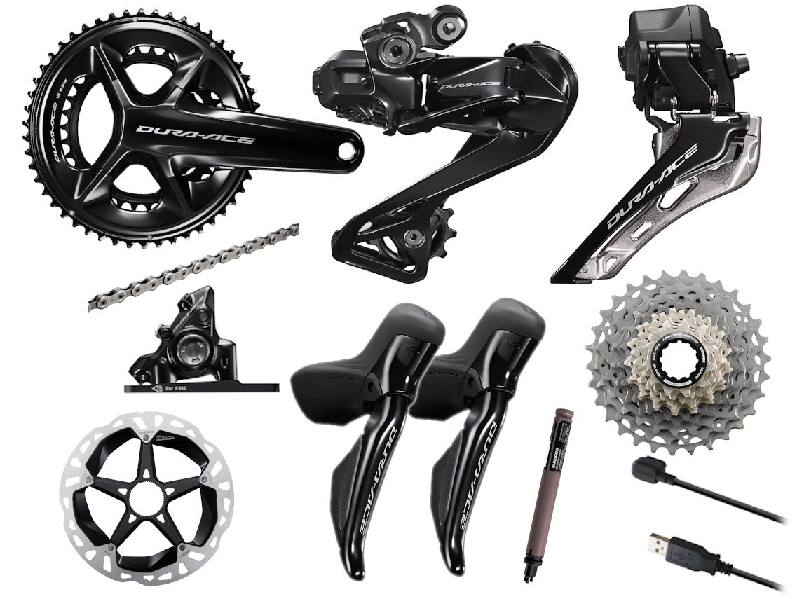(AC) Dura-Ace R9200 12-Speed Di2 Hydraulic Disc Brake Groupset w Dura-Ace Wheelset WH-R9270-C60-HR-TL