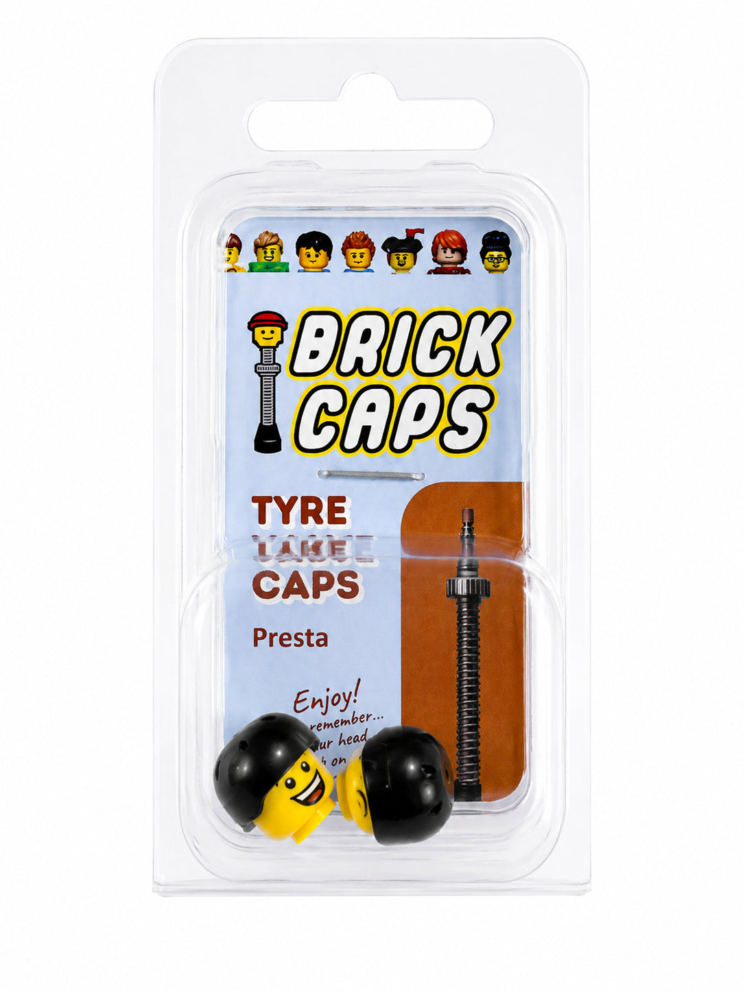 Lego Style 2 Faces | Open Mouth Smile Face | Sad Tear Face | Black Helmet | FV | Brick Caps | Sold as Pair