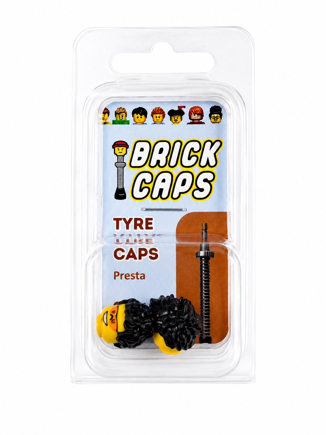 Lego Style Coloured Sunglasses with a Smile | Fully Styled Black Hairdo | FV | Brick Caps | Sold as Pair