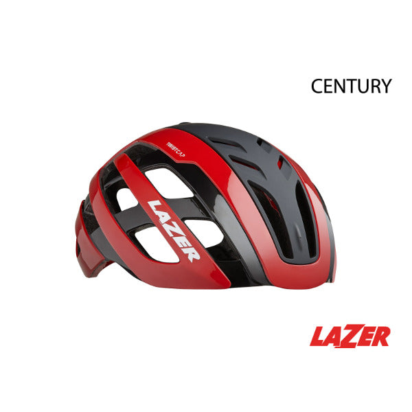 Lazer - Century Road Helmet Plus LED [Colour: Red Black] [Size: Medium] 