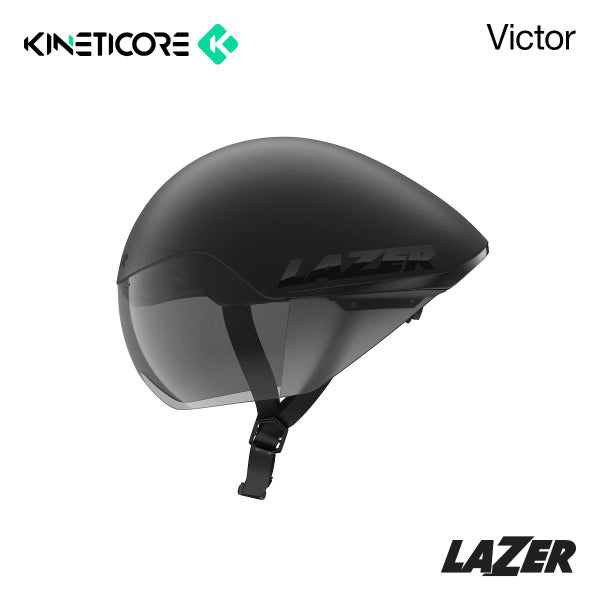 Lazer Victor Kineticore TT Helmet - Matte Black [Size: M (55-59cm)]