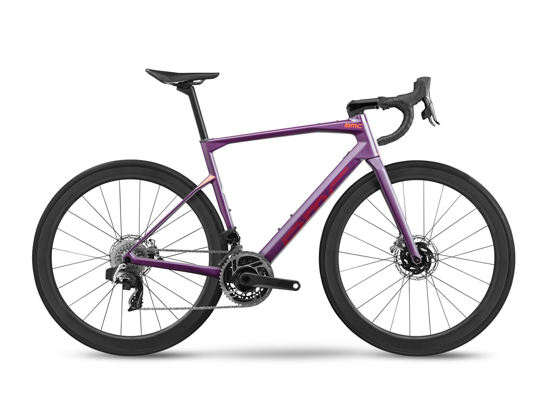 2022 BMC Roadmachine 01 FOUR Carbon Endurance Road Bike | Purple/Red/Black [Size: S (51cm)]