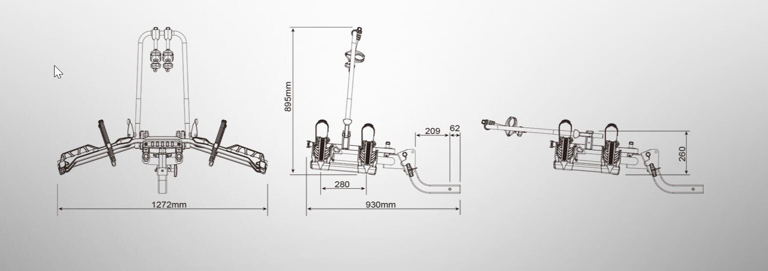 Buzzrack E-hornet 2H for 2 Bikes Hitch Mount Rack