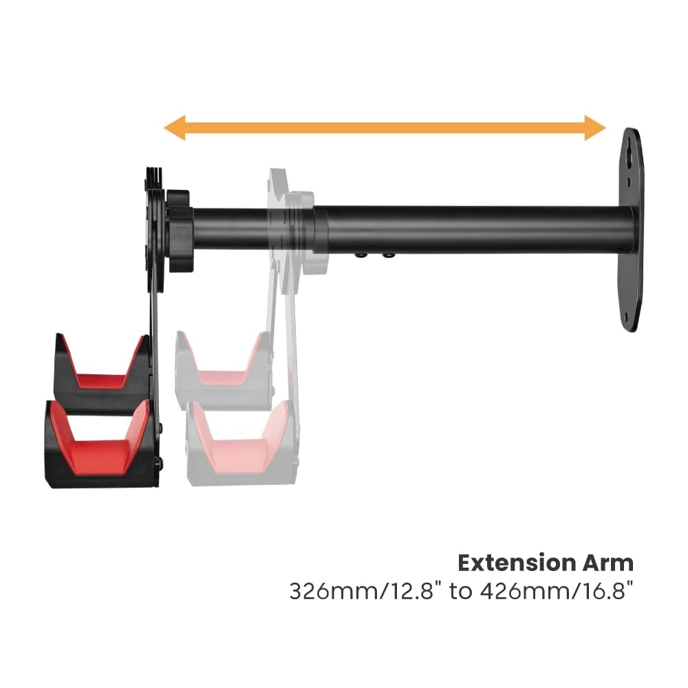 Bike Rakz EZI-HANG Wall Mounted Bicycle Storage Rack [Colour: Black]
