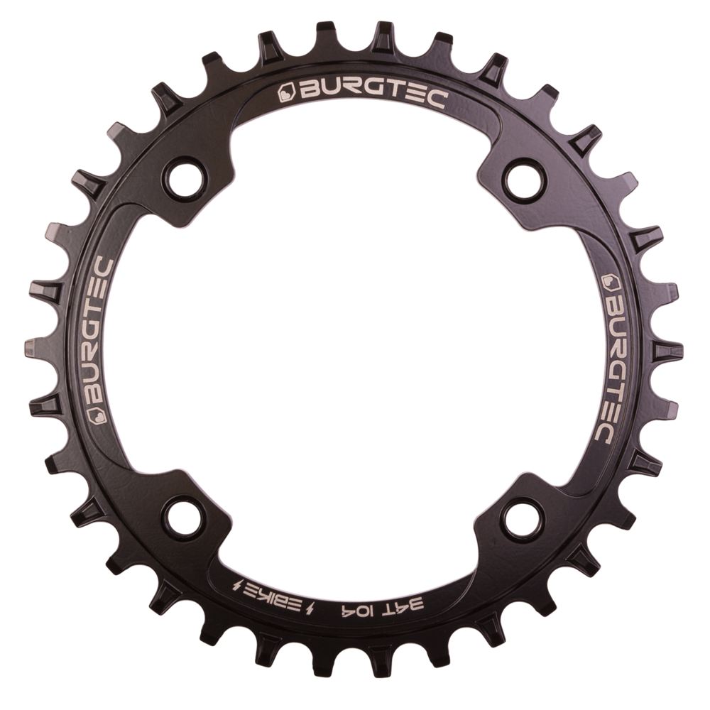 Burgtec Thick-Thin Chainring 104 BCD E-Bike Steel 34T Black