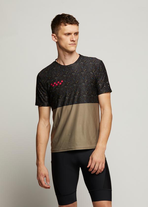 Pedla Off Grid/Luna Tee [Colour: Speckle Black] [Size: XL]