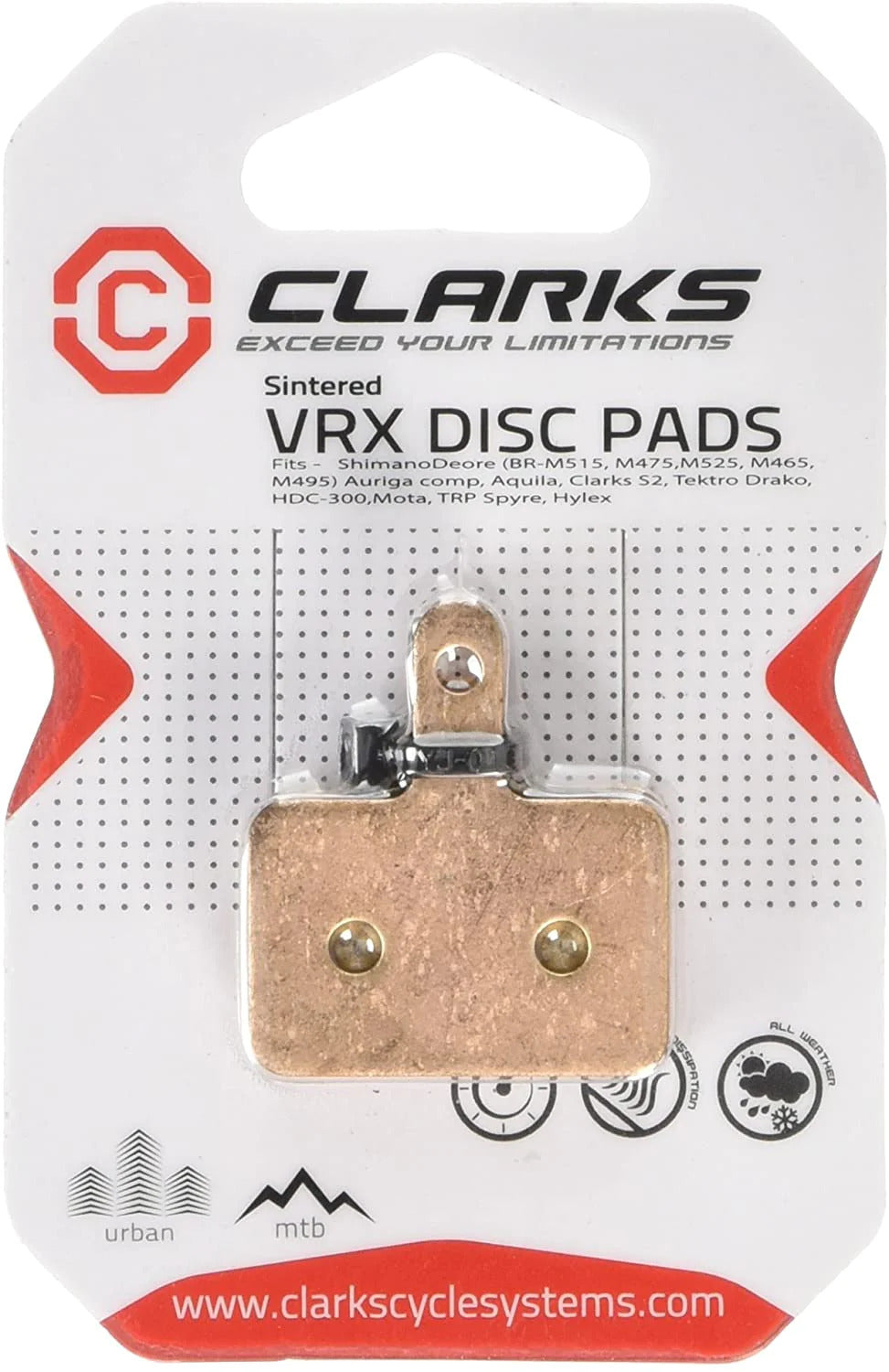Clarks VRX Disc Brake Pads (BR-M515)