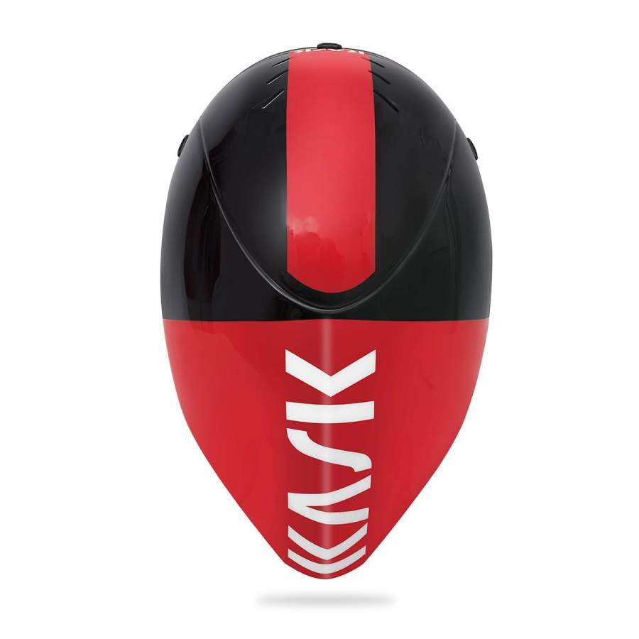 Kask Mistral Time Trial and Track Aero Helmet [Colour: Gloss Black/Red] [Size: M (55-58cm)]