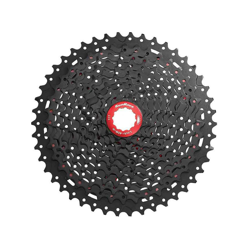 Sunrace MX80 11-50T 11sp Cassette - Black/Red