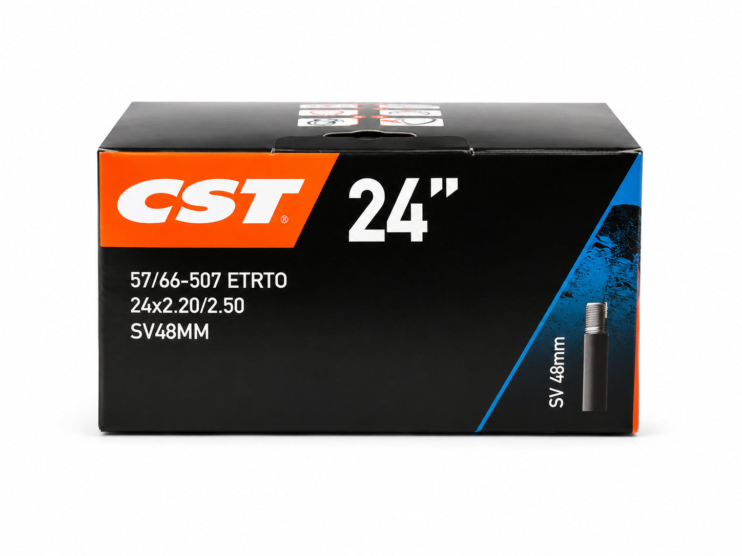CST Inner Bicycle Tube 24 x 2.20-2.50 Schrader Valve 48mm – image 2