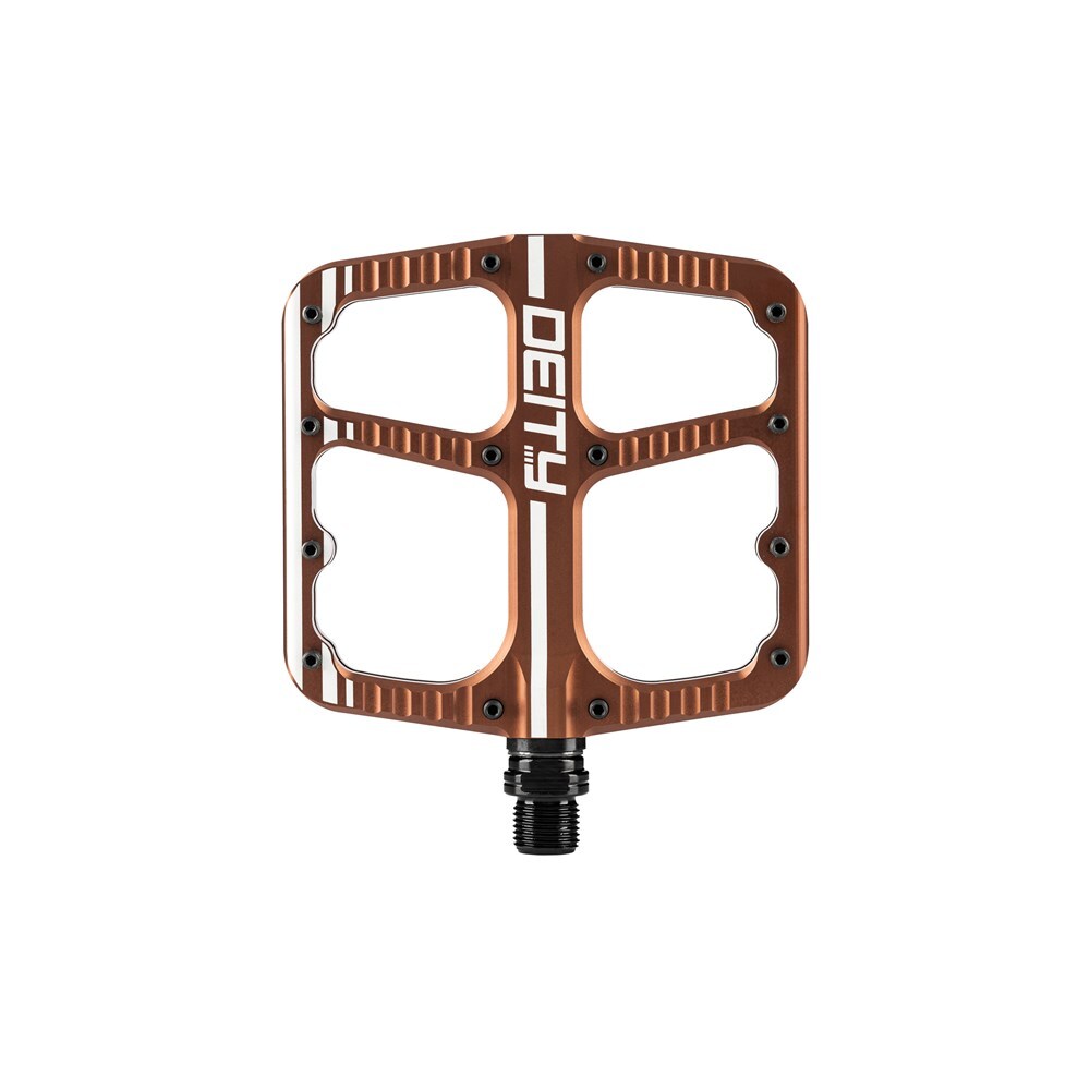 Deity Flat Trak MTB Pedal - Thin Flat Pedal - Bronze