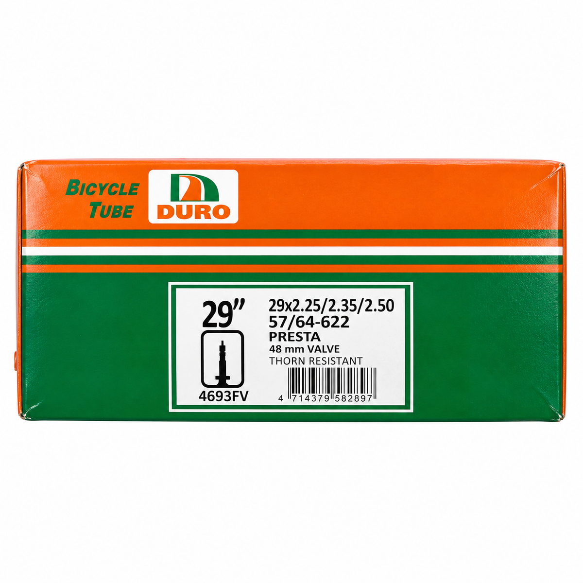 Duro 29er Thorn Resistant Inner Tube 28 x 2.125–2.50 French Presta 48mm