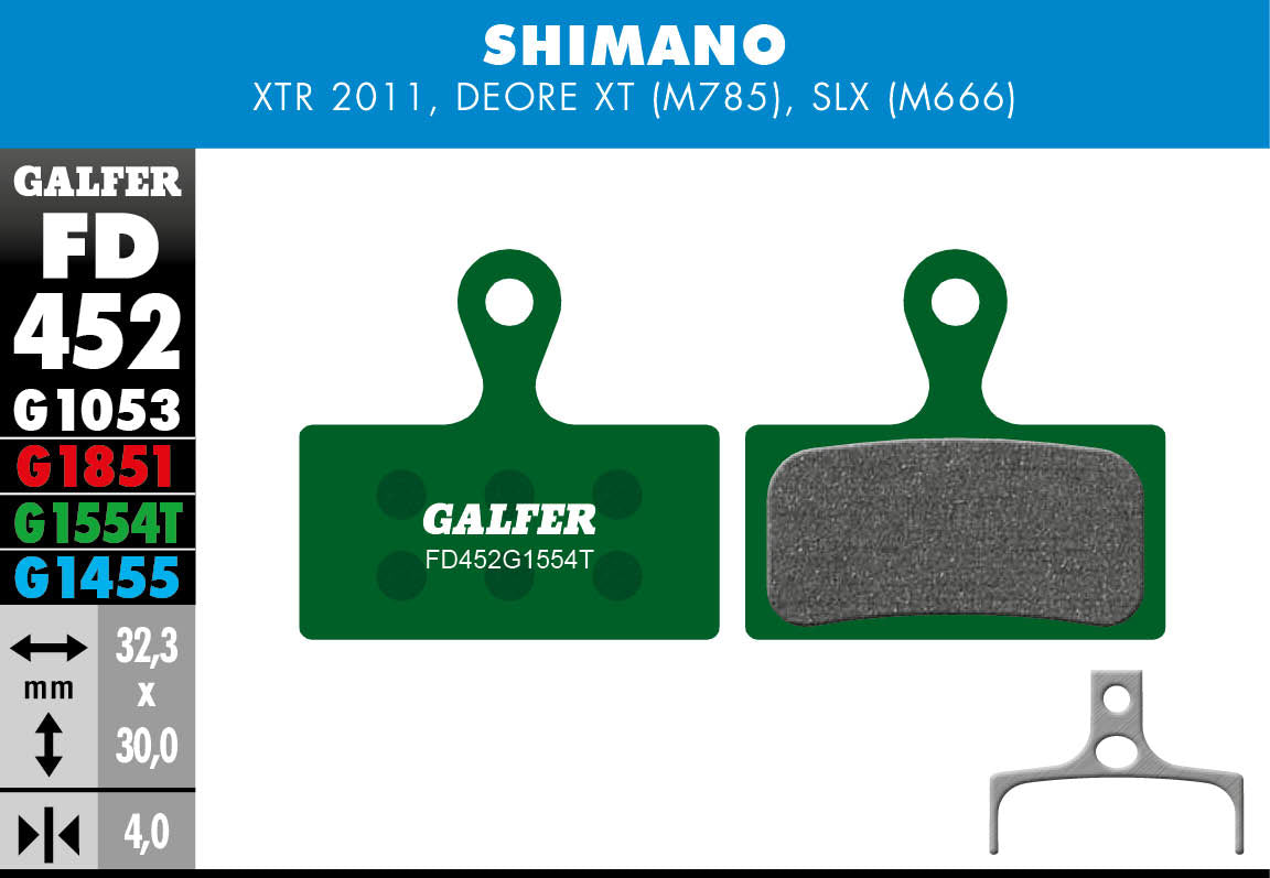 Galfer Bike Pro FD452 Brake Pads (Compound G1554T)
