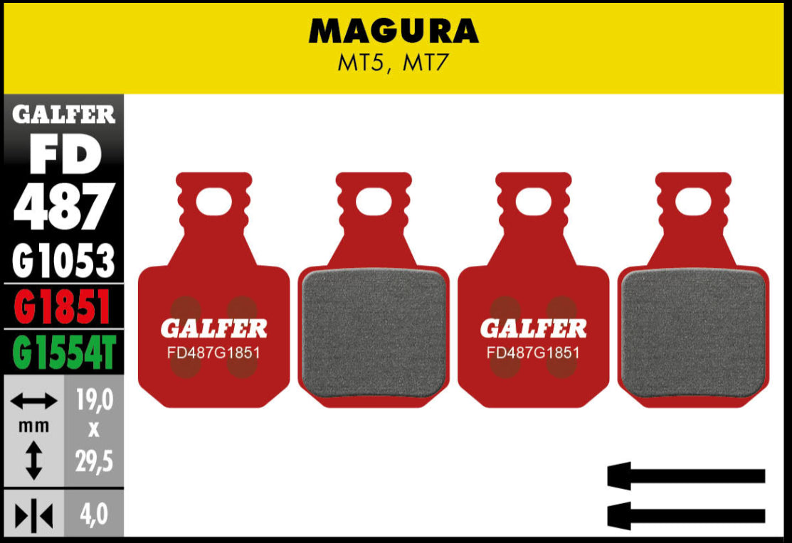 Galfer FD487 Magura Brake Pads