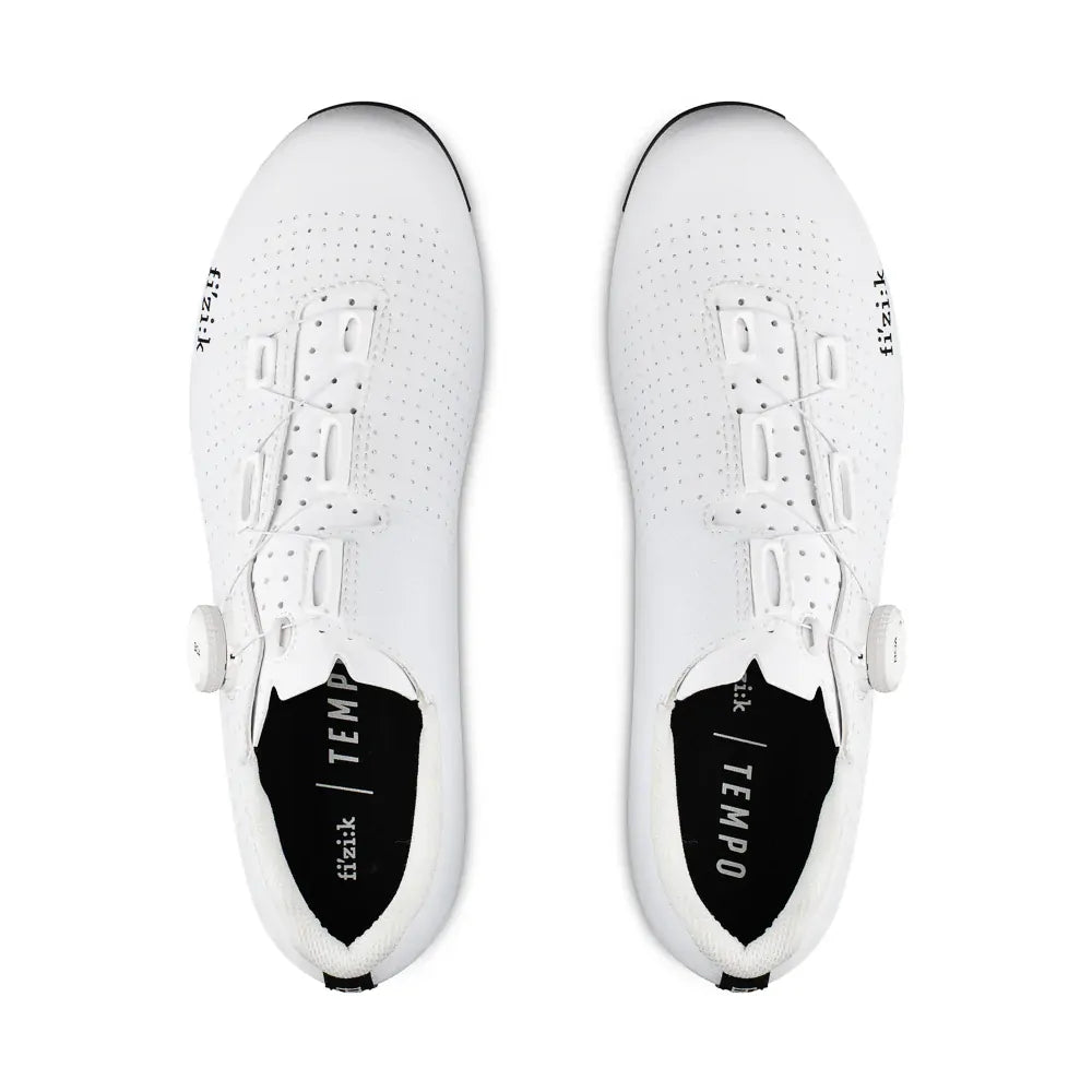 Fizik Tempo Decos Carbon Road Cycling Shoes - EU 45 / White