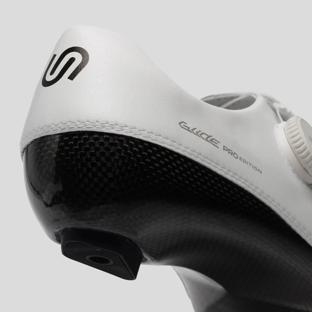 Nimbl Ultimate Glide Pro Edition carbon chassis and heel detail