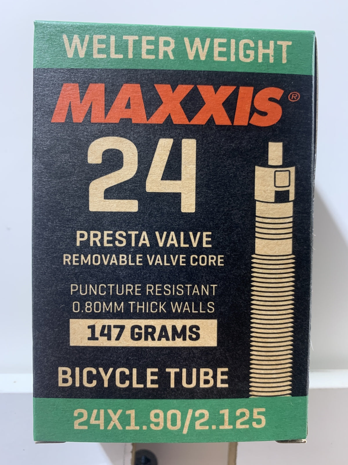 Maxxis Welter Weight Presta Valve Tube [Size: 24 x 1.90-2.125] [Weight: 147g]