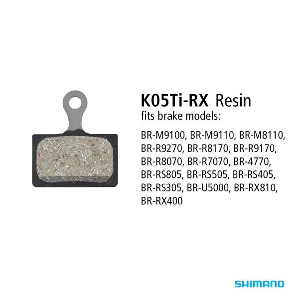 Shimano BR-M9100 Resin Disc Brake Pads K05Ti-RX