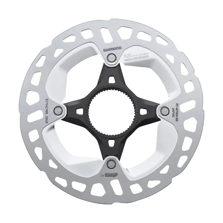 Shimano Deore XT RT-MT800 Ice-Tech Disc Rotor Centerlock - 140mm - Internal Serration