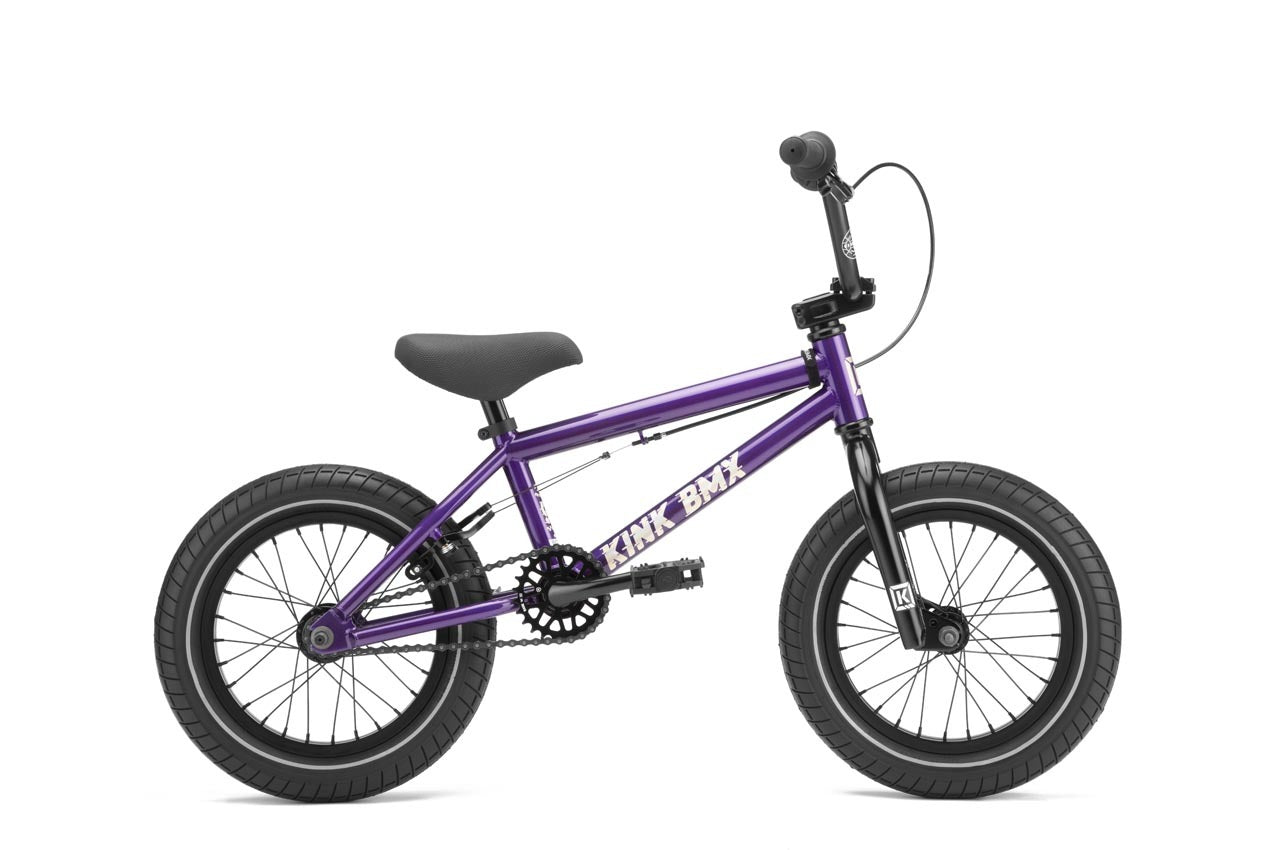 2022 Kink Pump 14" Kids BMX [Colour: Gloss Digital Purple]