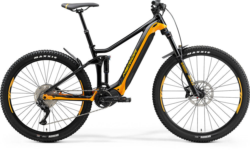2021 Merida eONE FORTY 400 Electric Mountain Bike - Medium - Black/Orange