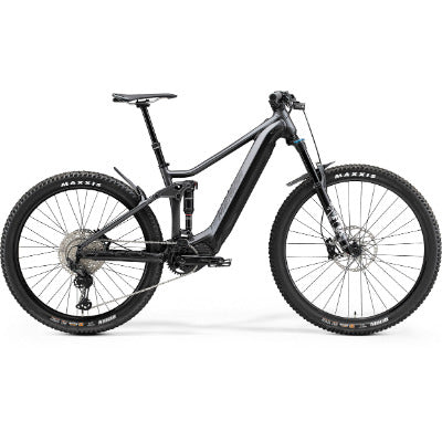 2021 Merida eOne Forty 700 Electric Dual Suspension Mountain Bike [Colour: Silk Anthracite/Black] [Size: S]