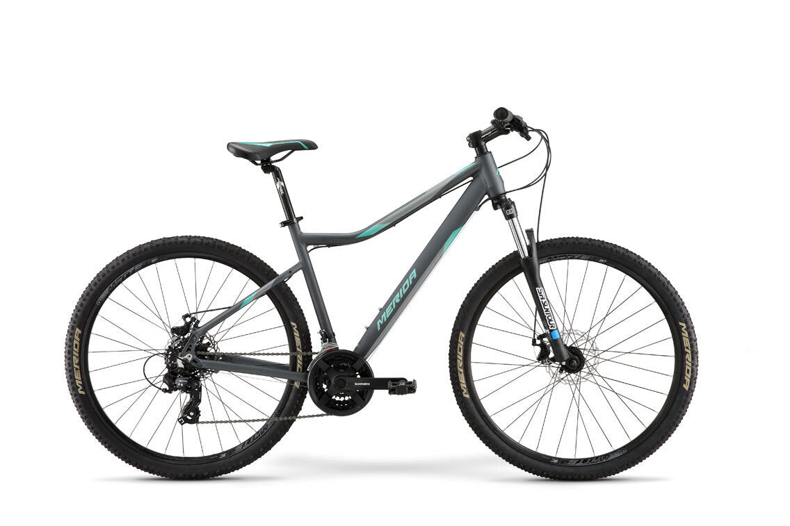 2021 Merida Matts 7.10-Mechanical Disc (MD) Women's Mountain Bike [Size: M] [Colour: Anthracite (Teal)]