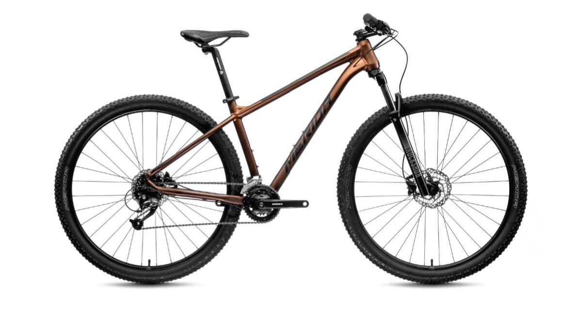 2021 Merida Big Nine 60 2x Hardtail Mountain Bike [Colour: Matt Bronze] [Size: Medium]