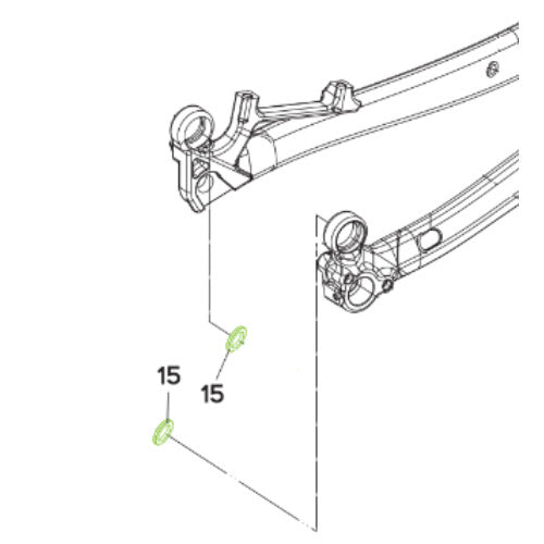 Merida 19 Dropout Pivot Washer suits eOne Sixty