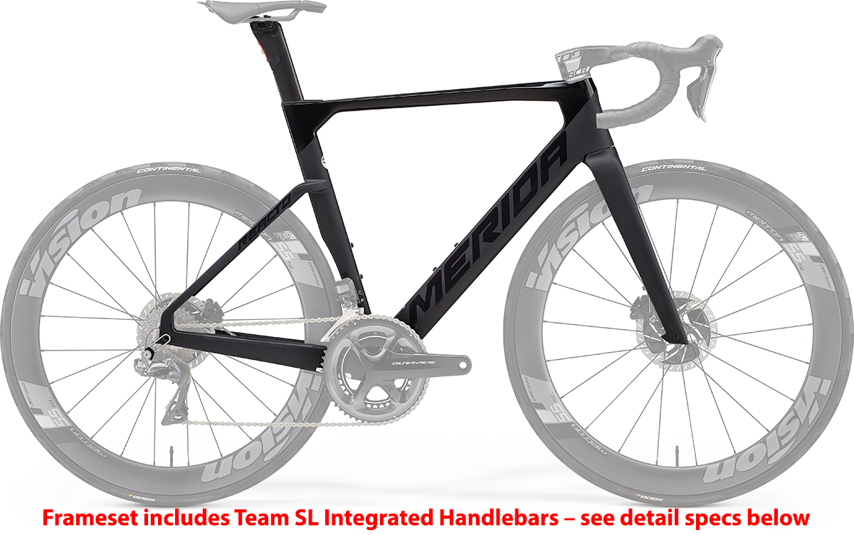 2022 Merida Reacto Team Kit Frame - Glossy Black/Matt Black [Size: M]