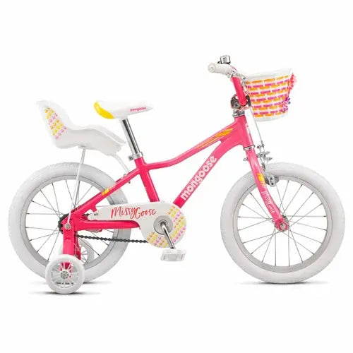 Mongoose MissyGoose 16" Girls Kids Bike [Colour: Pink] – image 3