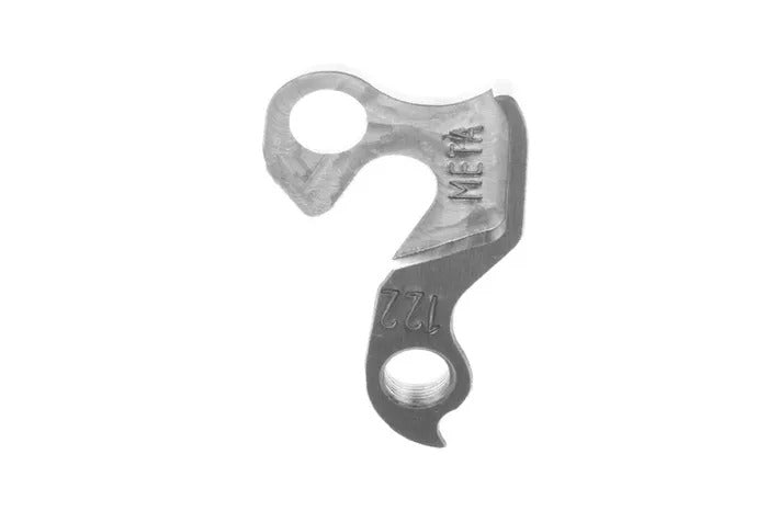 Meta CNC Derailleur Hanger - Model 122, Material 6061 T651 Aviation Aluminium, CNC Machined, Silver, Bianchi