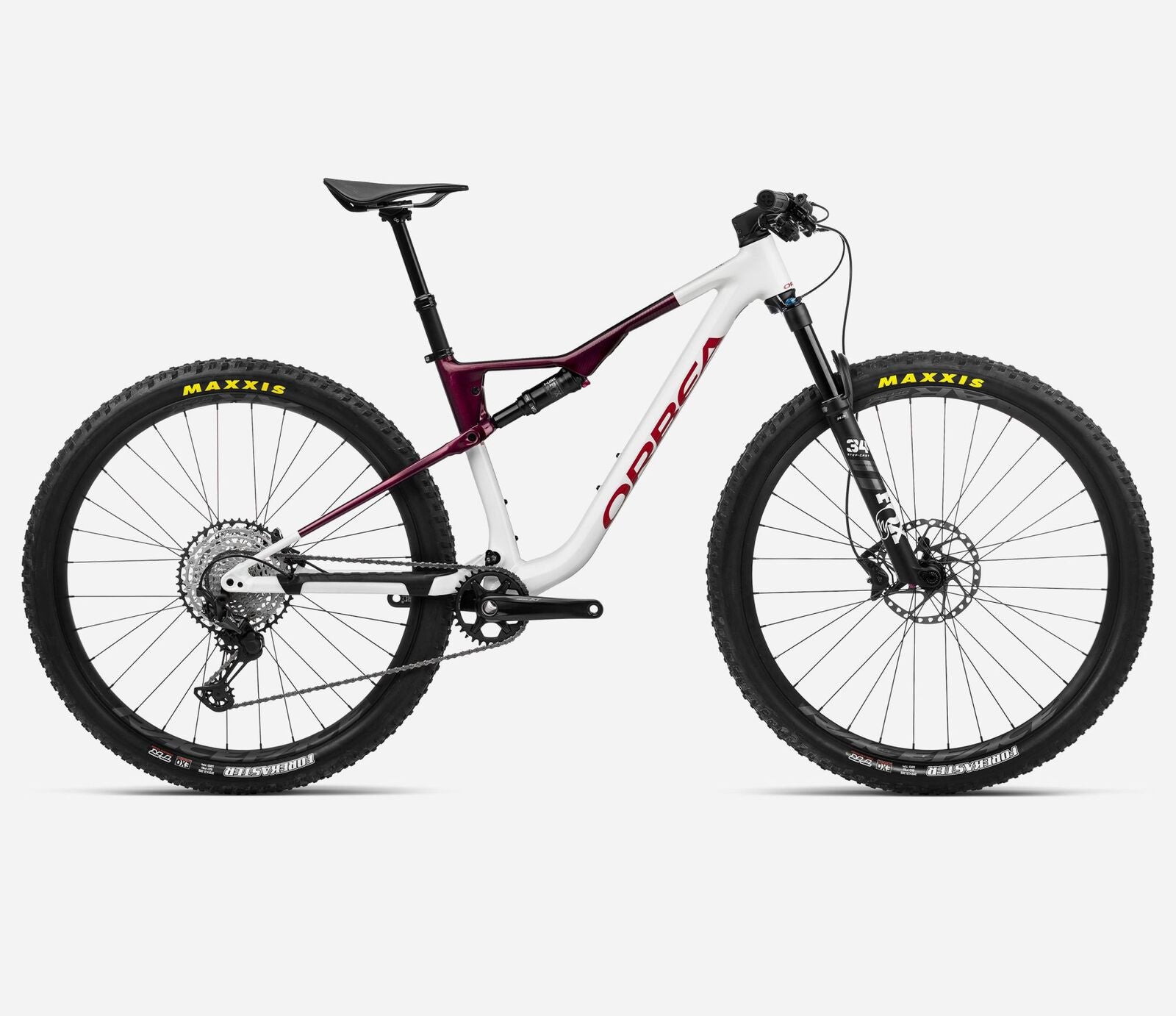 2023 Orbea Oiz H10 White/Red XC Dual Suspension MTB [Size: L]