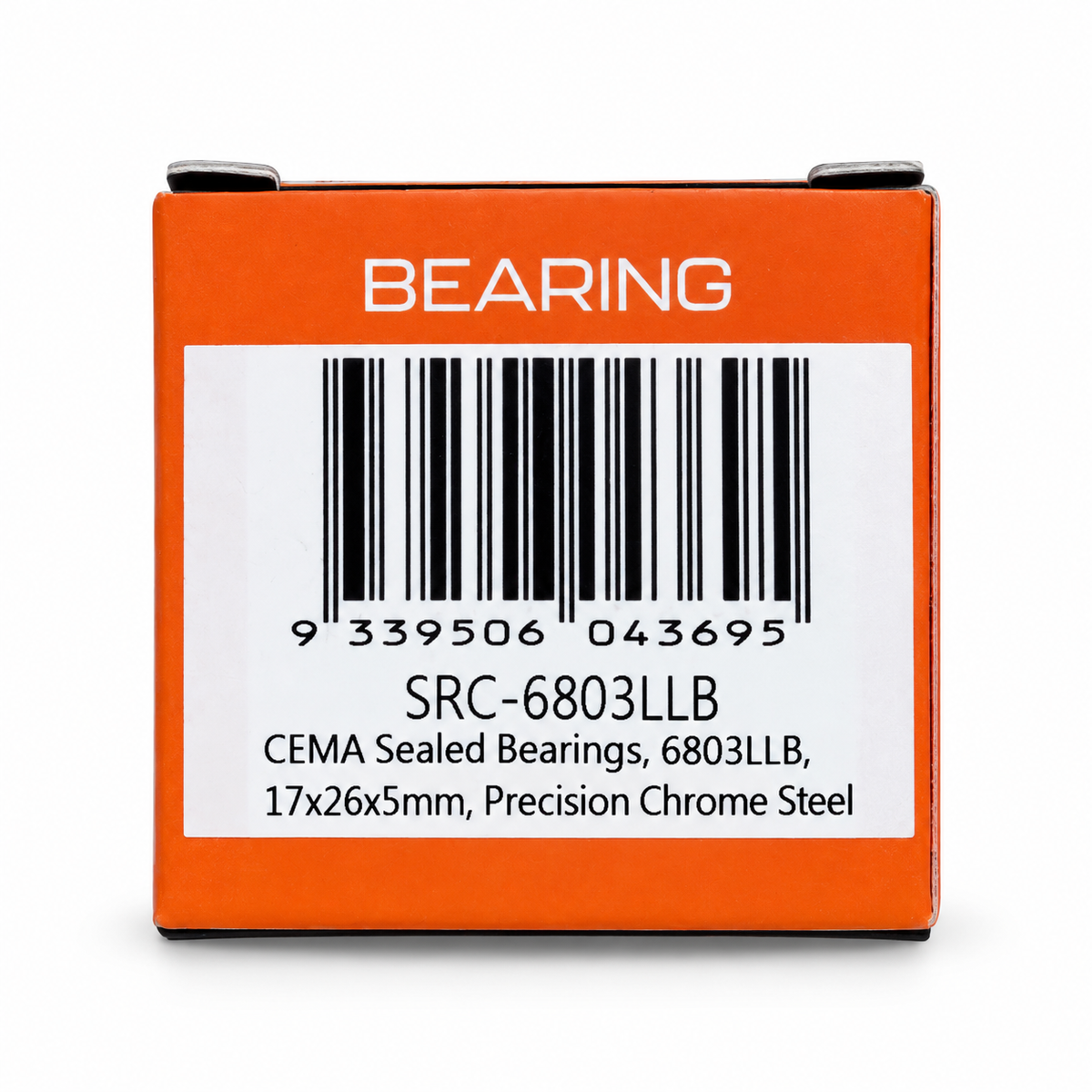 Cema Sealed Hub Bearing 6803LLB 17x26x5mm Chrome Steel