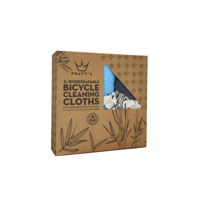 Peaty's Bamboo Bicycle Cleaning Cloths - 3 Pack