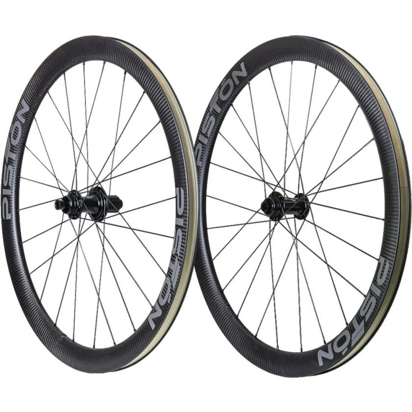 Piston Carbon Road Disc CL Wheelset W/ I9 Torch BLK